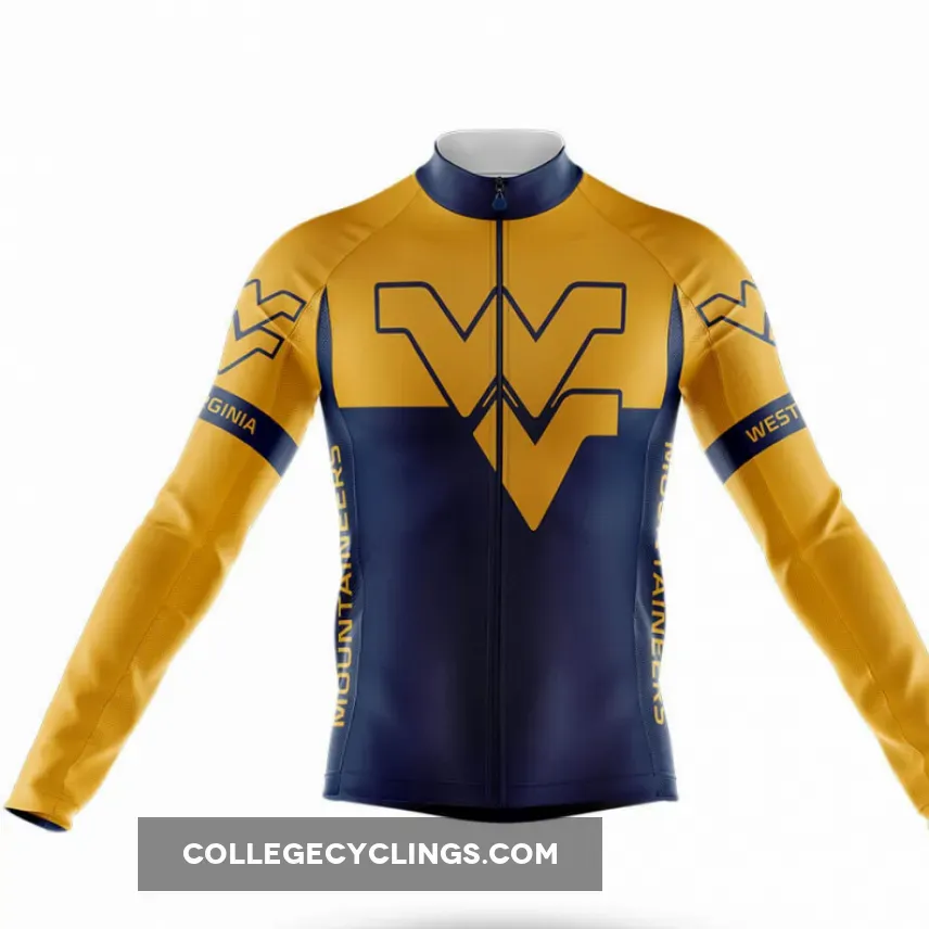 West Virginia University Long Sleeve Cycling Jersey Ver.2